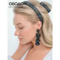 Женский вечерний ободок для волос со стразами
