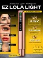 Машинка для перманентного макияжа (татуажа) беспроводная EZ Lola Light, тату аппарат с регулировкой мощности и частоты ударов иглы