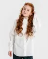 Блуза Button Blue, размер 122, белый