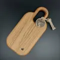 Дубовая разделочная доска из цельного массива. Харлу- 30х15х2,3 см. STUDWOOD