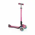Самокат Globber Elite Deluxe Lights розовый Синий