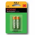 Аккумулятор KODAK AA(R6) 2600 mAh, 2 шт./уп.