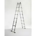 Многофункциональная телескопическая алюминиевая лестница, стремянка WORKY 3,6м/7,2м 9/18 ступеней