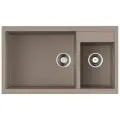 Кухонная мойка OMOIKIRI Tedori 86-2-LB-SA 86х50см искусственный гранит/бежевый