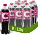 Газированный напиток Очаково Cool Cola Cherry (Кул Кола Вишня), 9 штук по 1 л