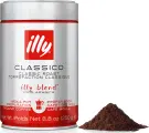 Кофе молотый illy Classico Moka, для гейзерных кофеварок, банка 250 г (арабика 100%, Италия)