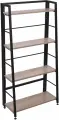 Стеллаж Brabix smart, sh-007 605х295х1193 мм, лофт, трапеция, складной, металл, каркас черный