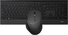 Клавиатура + мышь Rapoo 9500M клав: черный мышь: черный USB беспроводная Bluetooth/slim (18892)