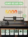 Лазерный гравер Ortur LaserEngraver Master2 S2 LU2-10A, Лазерный модуль мощностью 10 Вт,390x410mm,5000 мм/мин