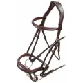 Оголовье для лошади с поводом Velociti Ergonomic, коричневый, FULL (Великобритания)