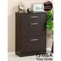 Обувница с выдвижным ящиком, тумба для обуви в цвете венге, Мебельная фабрика лена