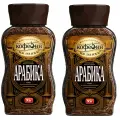 Кофе растворимый Московская кофейня на паяхъ Арабика, стеклянная банка, 95 г, 2 уп.