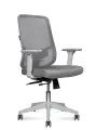 Компьютерное кресло Norden Best LB grey Серый пластик/ Серая сетка/ Серая ткань