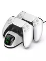 Многофункциональный зарядка для контроллеров PS5/Playstation 5/плейстейшен /док-станция/для зарядки геймпадов/держатель/подставка