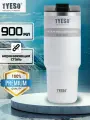 TYESO Термокружка для кофе и чая 900 мл, Термокружка автомобильная белая