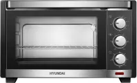 Мини-печь Hyundai MIO-HY101 30л. 1600Вт черный, Световой индикатор, Таймер, Гриль, Конвекция
