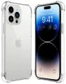 Противоударный силиконовый чехол для телефона Apple iPhone 14 Pro / Ударопрочный чехол для смартфона Эпл Айфон 14 Про с защитой углов / Прозрачный