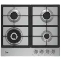 Встраиваемая газовая варочная панель Beko HIDW 64225 SX, 60 см, серебристый