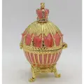 Яйцо Фаберже 3147 с короной, малое, розовое