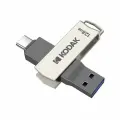 Металлический USB флеш-накопитель KODAK K273 Dual 128 ГБ