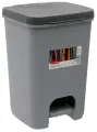 Мусорное ведро с педалью для кухни, дома и офиса Curver ESSENTIALS BIN 20 литров, 759 антрацит