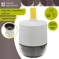 Супница Meals, 800 мл, светло-серая/темно-сливовая, Smart Solutions, SS-TR-ABS-GR-800