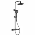 Душевая система с термостатом KERN 5025 , цвет черный , латунь
