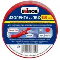 Изолента UNIBOB 19мм х 20 м, красная, 10 шт