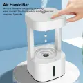 Увлажнители тумана, бытовой штекер, тихий, 580 мл, антигравитационный увлажнитель воздуха с каплями воды для спальни, офиса, белый свет