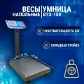 Весы коммерческие электронные Умница ВТЭ-150кг | Размер платформы 30*40см. / Предел взвешивания 150 кг