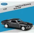 Металлическая модель автомобиля Welly. Любимая машина Джона Уика. Форд Мустанг 1969 года. Boss 429. (Масштаб 1/24, черный цвет)