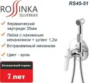 Смеситель Rossinka RS45-51 с гигиеническим душем, встраиваемый