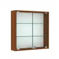 Витрина настенная №1-1А с прозрачными полками, Орех. Производитель товара - компания ТОБ.