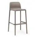Барный стул со спинкой NARDI Faro, высота сиденья 76 см, цвет тортора