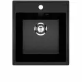 Мойка для кухни врезная SURAGRAN STANDART ST-4248 цвет черный оникс