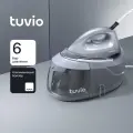 Парогенератор с алюминиевым бойлером, 6 Бар Tuvio TSS02B, серый
