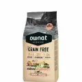 Сухой корм Ownat Grain Free Just, беззерновой для собак, с лососем и морепродуктами, 14 кг