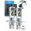 Светодиодные LED лампы для авто компактные ElectroKot METEOR H4 комплект 2 шт, в ближний/дальний Н4