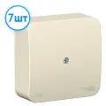 Коробка распределительная Systeme Electric Blanca 75x75x30 2 ввода молочный BLNRK000012 (комплект из 7 шт.)