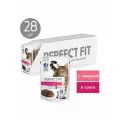PERFECT FIT Влажный корм для стерилизованных кошек Паштет с говядиной 28шт по 75г