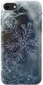Силиконовый чехол на Apple iPhone SE (2022) / SE (2020) / 8 / 7 / Эпл Айфон СЕ 2022 / СЕ 2020 / 8 / 7 с рисунком Макро снежинка