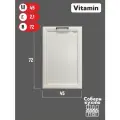Фасад для посудомоечной машины VITAMIN Цвет Белый рамочный ширина 45 см