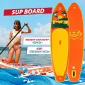 Сапборд FunWater SUPFW31B, противоскользящая накладка, оранжевый, 335 см x 84 см