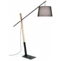 Торшер напольный ideal lux Eminent PT1 макс.1х60Вт IP20 Е27 230В Черный/Дерево Металл/Дерево/ПВХ/Ткань Выключатель Без лампы 207599.
