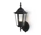 Уличный настенный светильник ST2010 BK/CL черный/прозрачный IP54 E27 max 40W 360*150*210