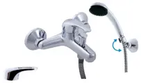 Смеситель для ванны и душа Rav Slezak Svitava S154.5/2 хром