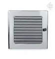 Вентиляционная решетка для камина Kratki (Польша) Полированный хром 22х22 с жалюзи
