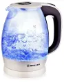 Чайник BRAYER BR1045BN, 1,8 л, 2200 Вт, закрытый нагревательный элемент, стекло, бежевый - 1 шт.