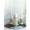 Семейный очаг белый, золотистый, свадебные свечи, набор свечей для свадьбы с подсвечниками