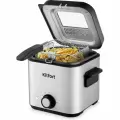 Фритюрница Kitfort KT-4075, простое управление, продуманная конструкция, регулировка температуры